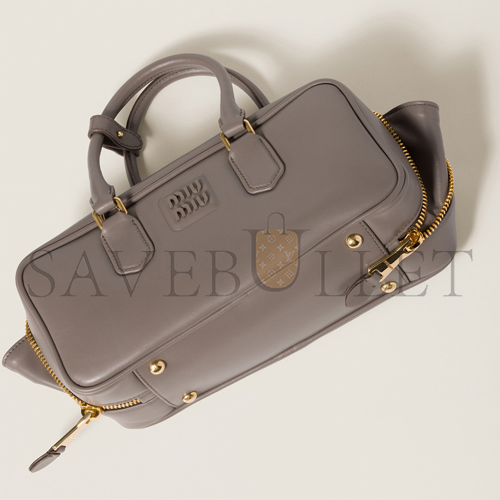 MIU MIU ARCADIE LEATHER BAG 5BB148 (27*12*9cm) MIU MIU ARCADIE LEATHER BAG 5BB148 (27*12*9cm)